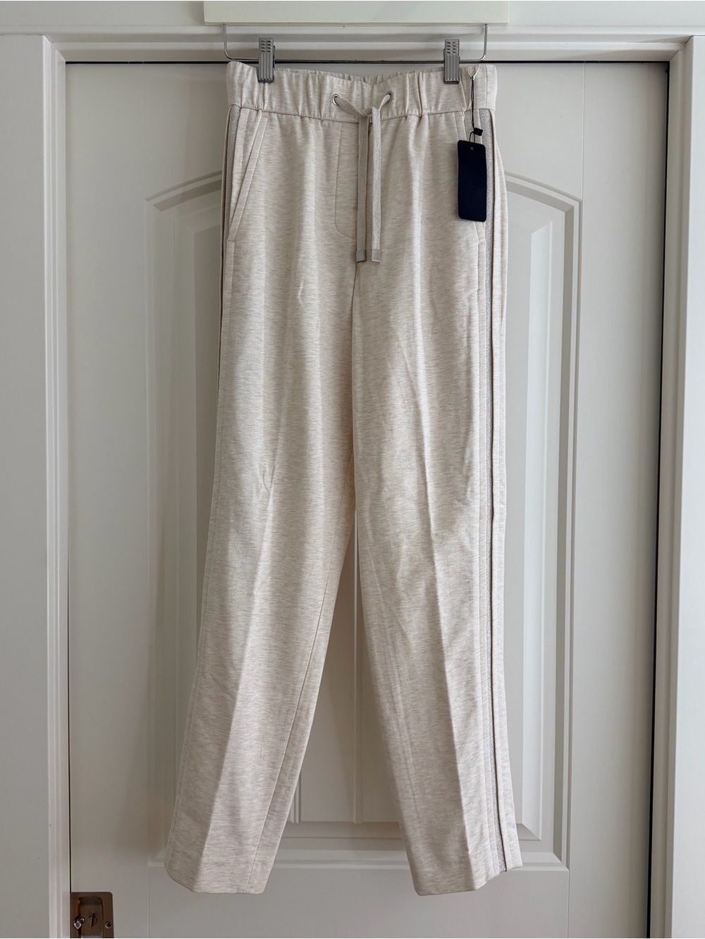 NWT ~ AUTH PESERICO Cream Cotton Pants